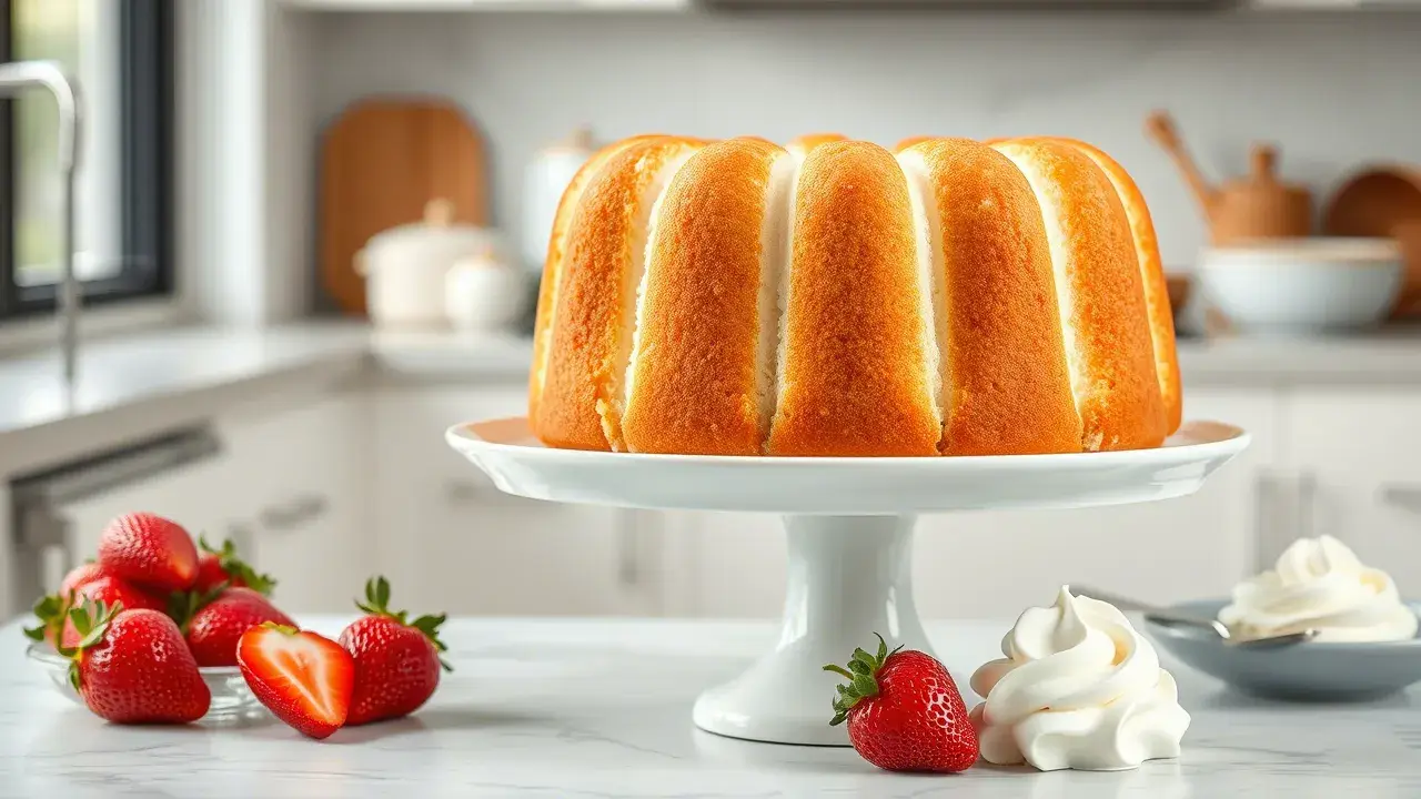 Heavenly Angel Food Cake Dessert Recipe with Simple Steps