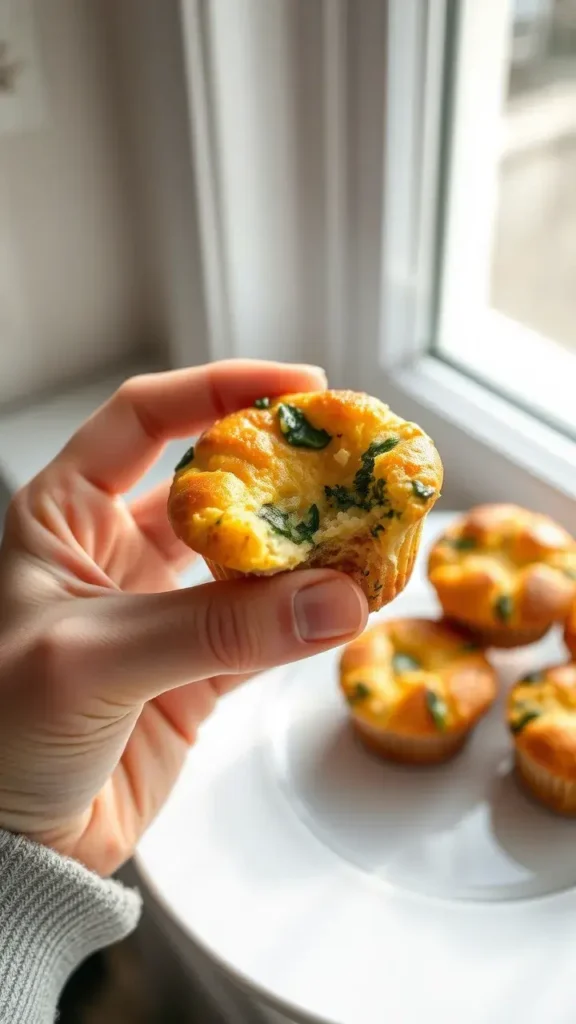 How to Enjoy Quick Eggs Muffins with Spinach and Feta