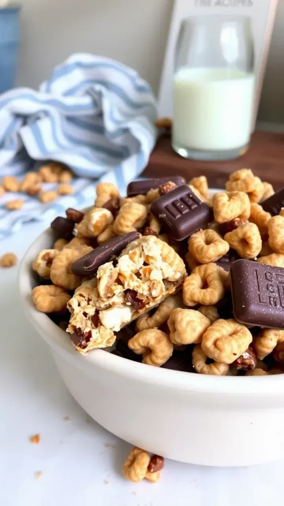 Ingredients List for Sweet Salty Toffee Chex Mix