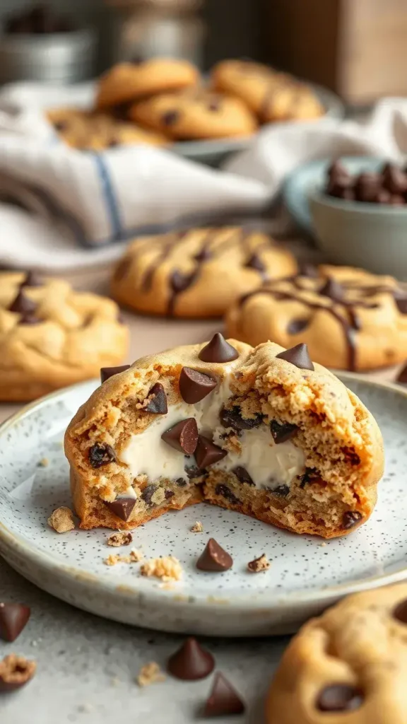 Ingredients Needed for Cheesecake Filled Chocolate Chip Cookies