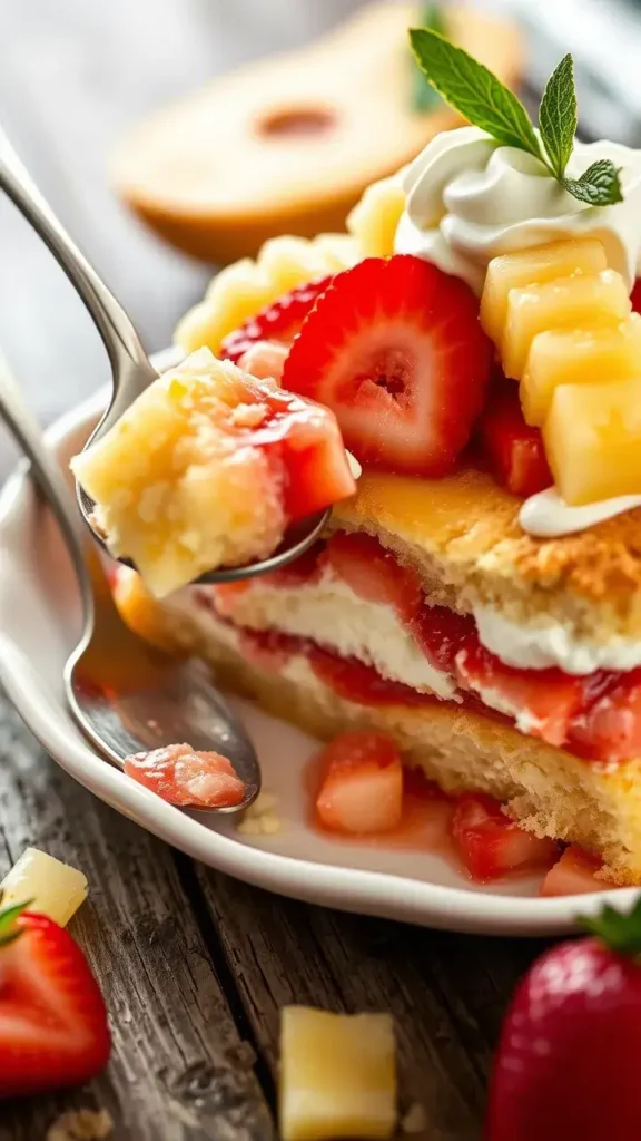 Ingredients You Need For Tropical Strawberry Pineapple Shortcake