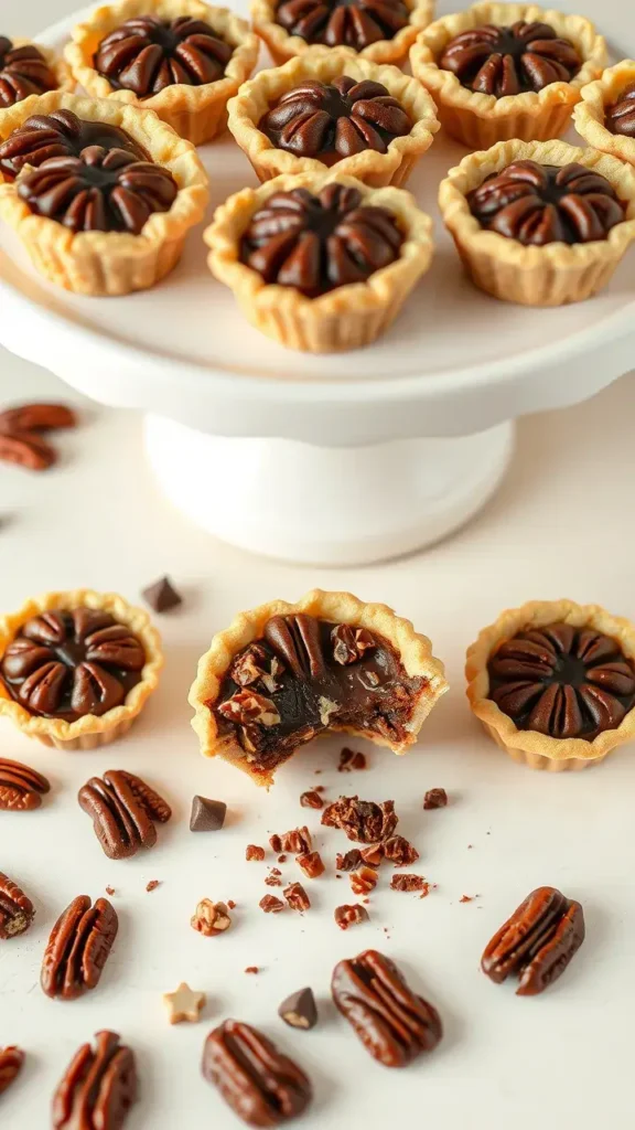 Ingredients for German Chocolate Pecan Pie Bites