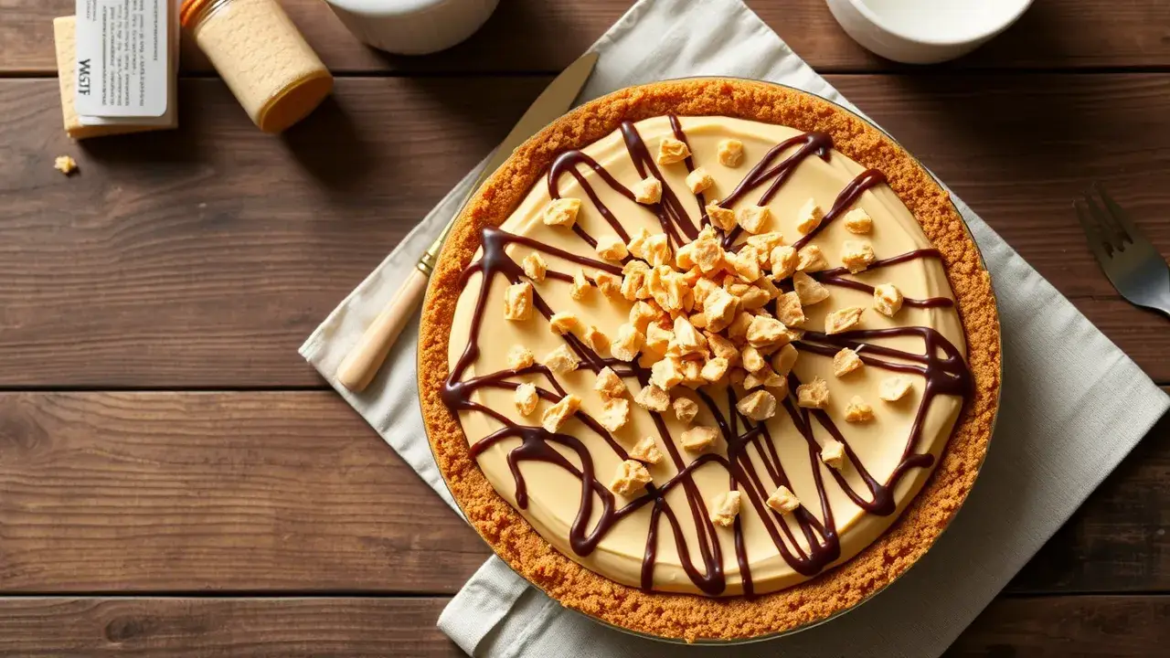 No Bake Butterfinger Bliss Pie Recipe – Easy & Creamy