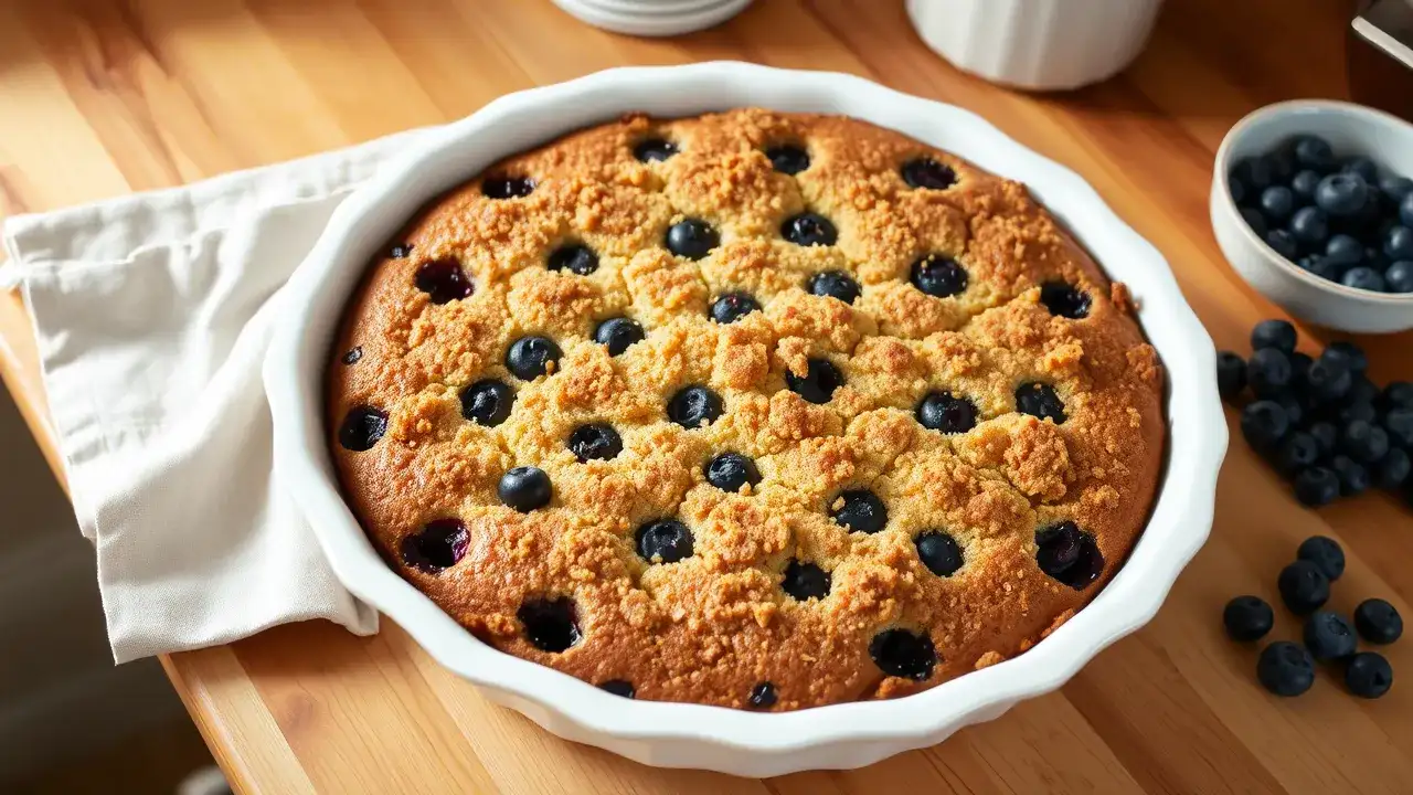Sour Cream Blueberry Coffee Cake Recipe – Moist & Delicious