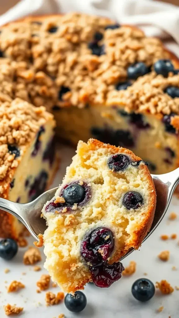 Sour Cream Blueberry Coffee Cake Step-by-Step Baking Guide