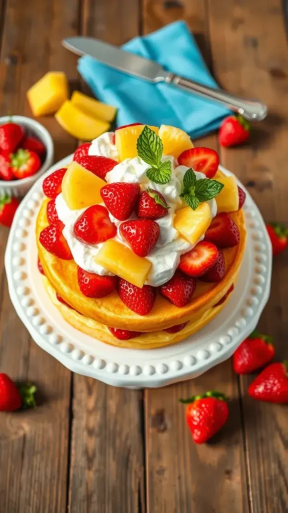 Step-by-Step Instructions Tropical Strawberry Pineapple Shortcake Recipe