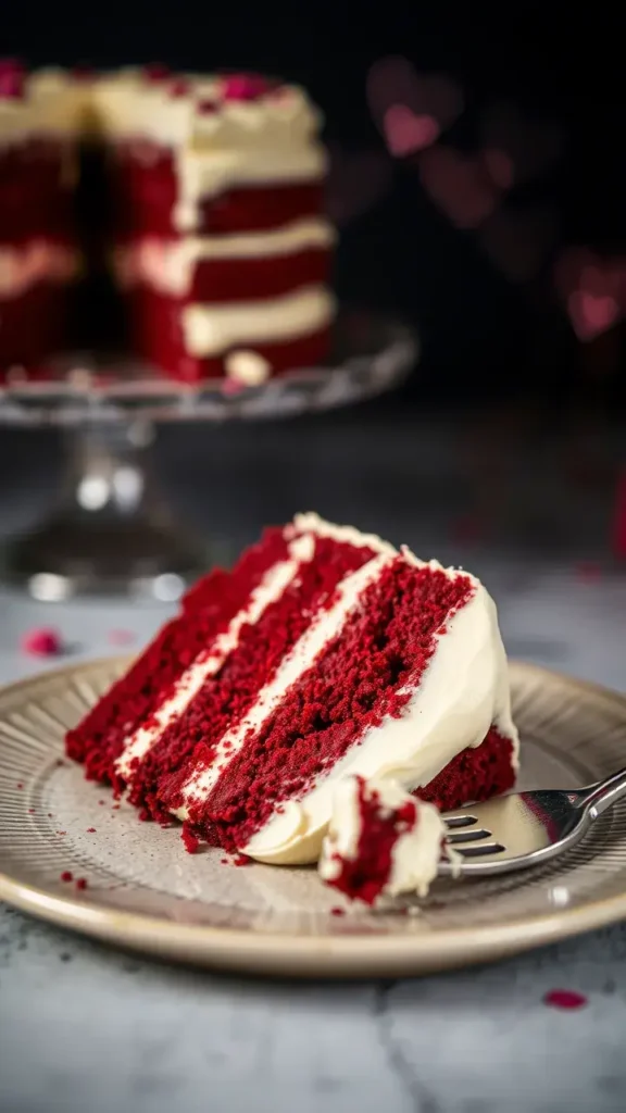 Assembling Your Love Filled Red Velvet Cookie Cake