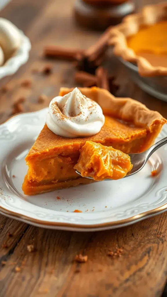 Decorating and Serving Your Sweet Potato Pie