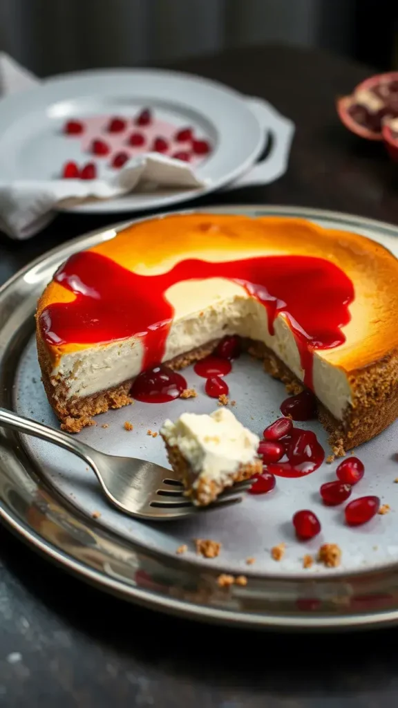 Greek Yogurt Cheesecake with Pomegranate Syrup Ingredients