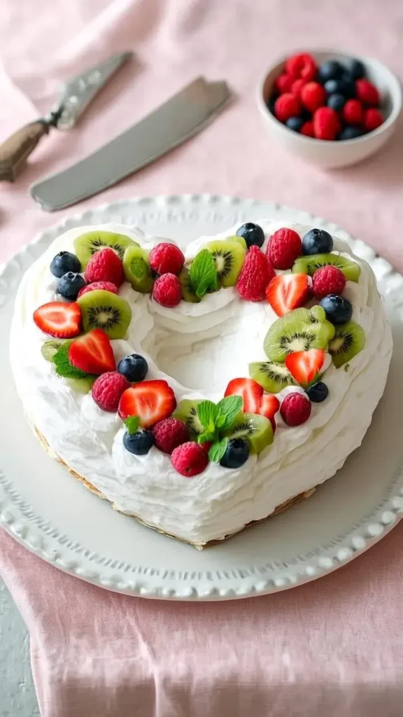 Key Ingredients for Heart Shaped Pavlova