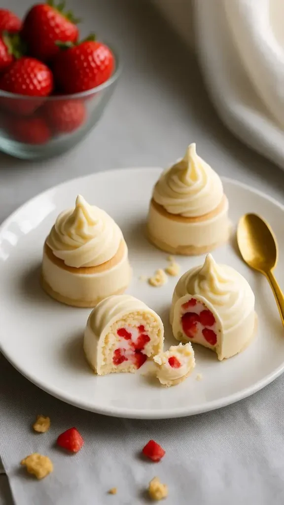Preparing the Strawberry Cheesecake Mix