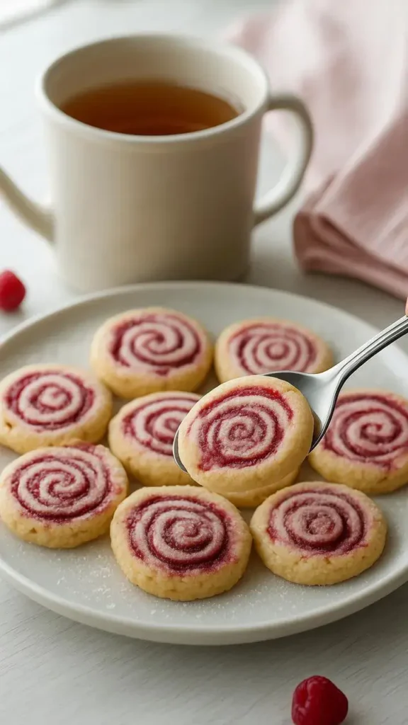 Raspberry Swirl Shortbread Cookies Ingredients