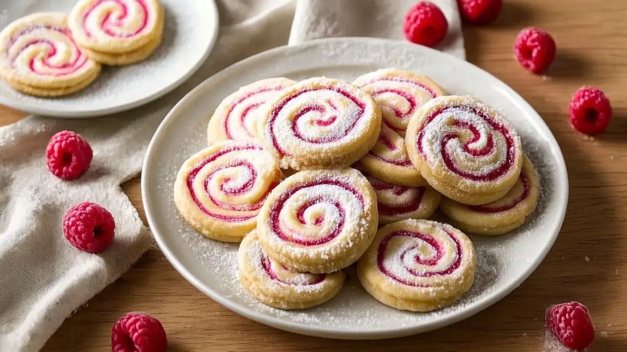 Raspberry Swirl Shortbread Cookies – Buttery & Tangy Treat