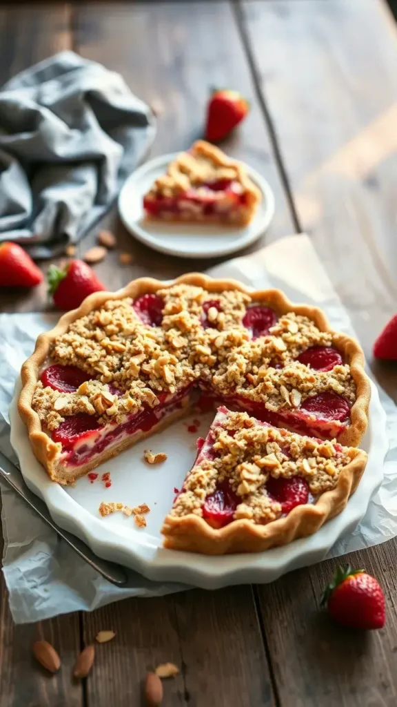 Strawberry Almond Crumble Pie Ingredients