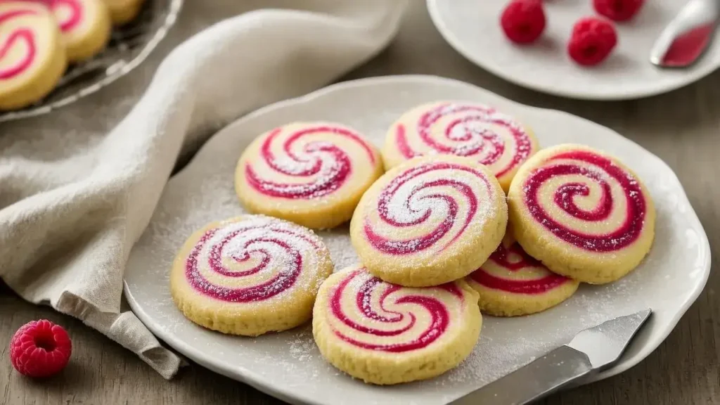 The Allure of Raspberry Swirl Shortbread Cookies