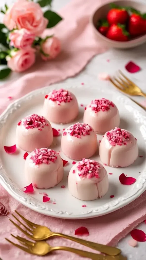 Valentine Rose Cheesecake Truffles Ingredients