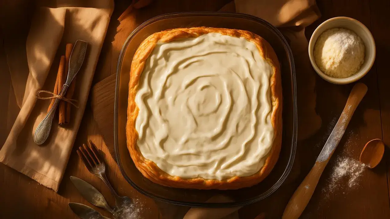 Big Mama’s Cinnamon Roll Dream Cake with Frosting Magic