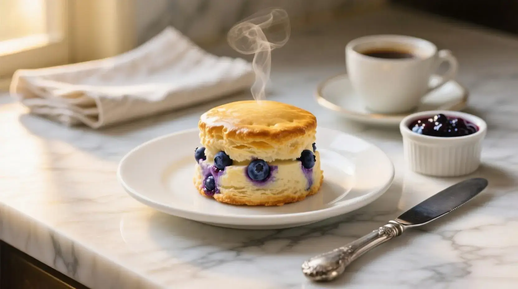 Blueberry Cheesecake Scones Fluffy, Creamy, Berry Bliss