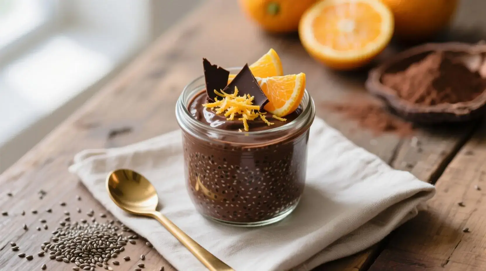 Easy Chocolate Orange Chia Pudding Recipe for Dessert
