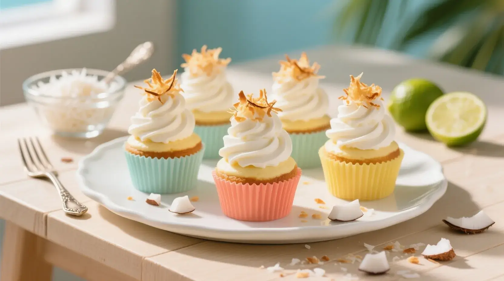 Easy Coconut Cream Cheesecake Cupcakes Recipe