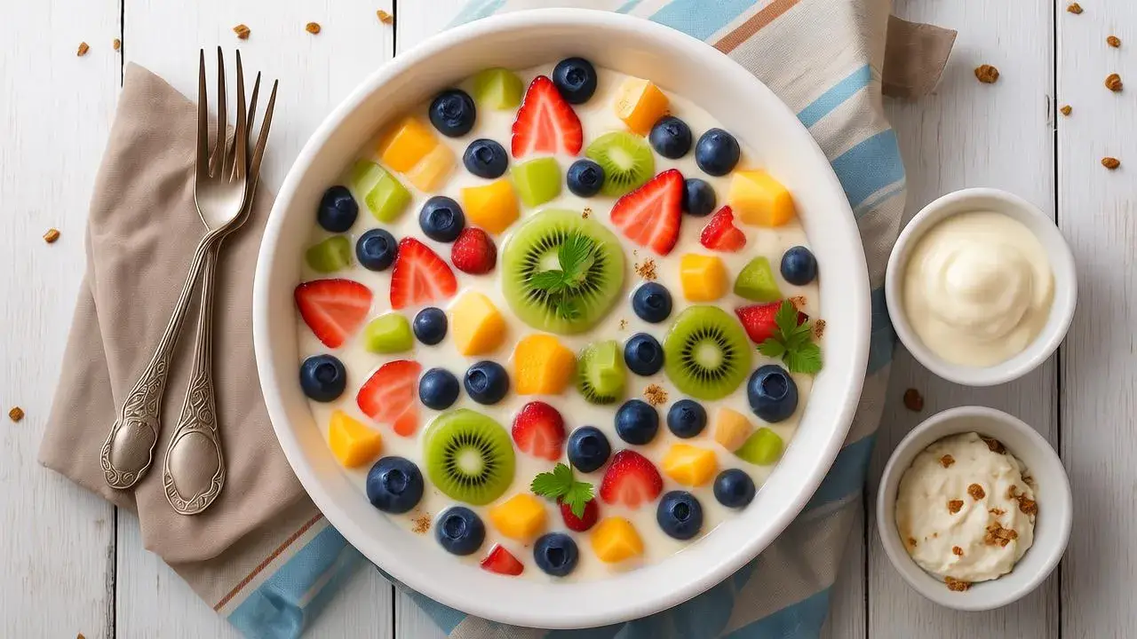 Easy Creamy Cheesecake Delight Fruit Salad for Summer