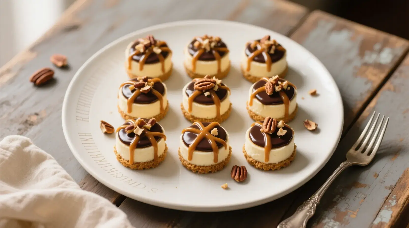 Easy Mini Turtle Cheesecakes for Any Occasion