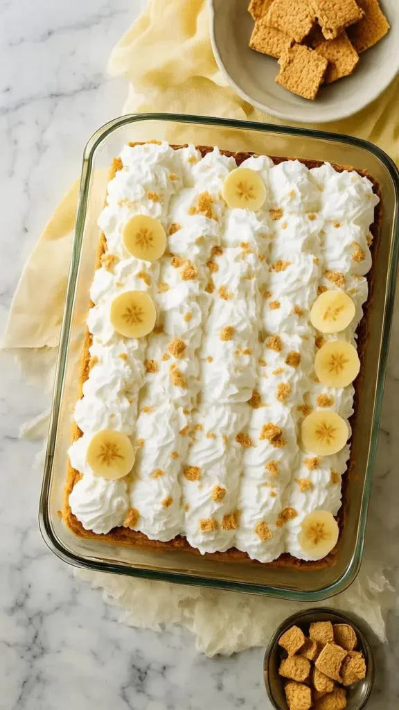 Ingredients for Banana Pudding Poke Cake