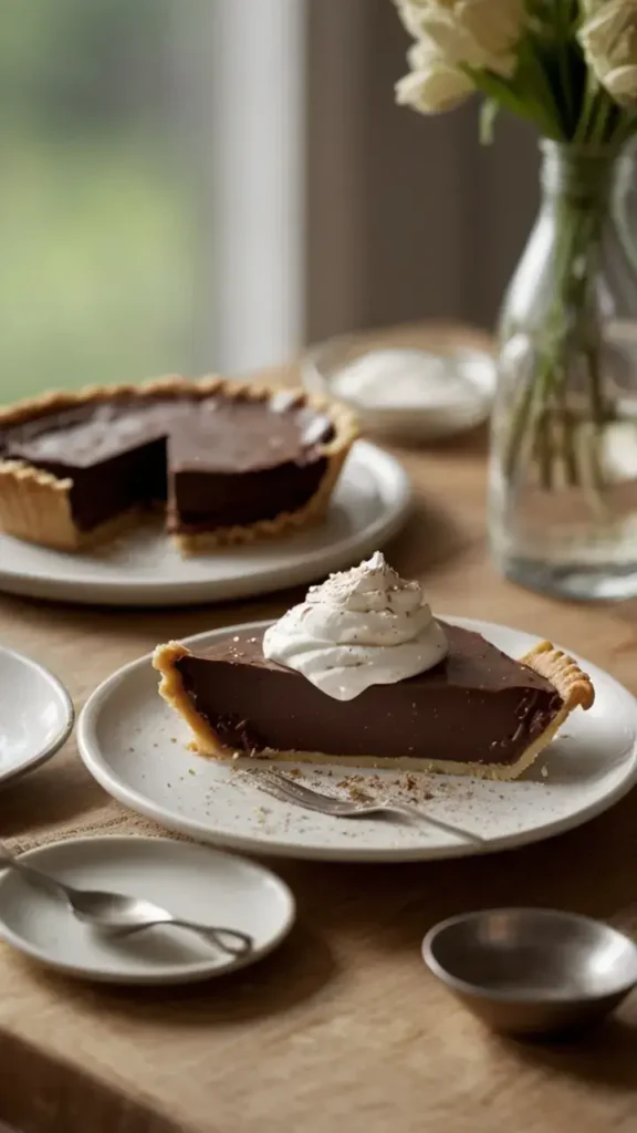 Ingredients for Old Fashioned Chocolate Pudding Pie
