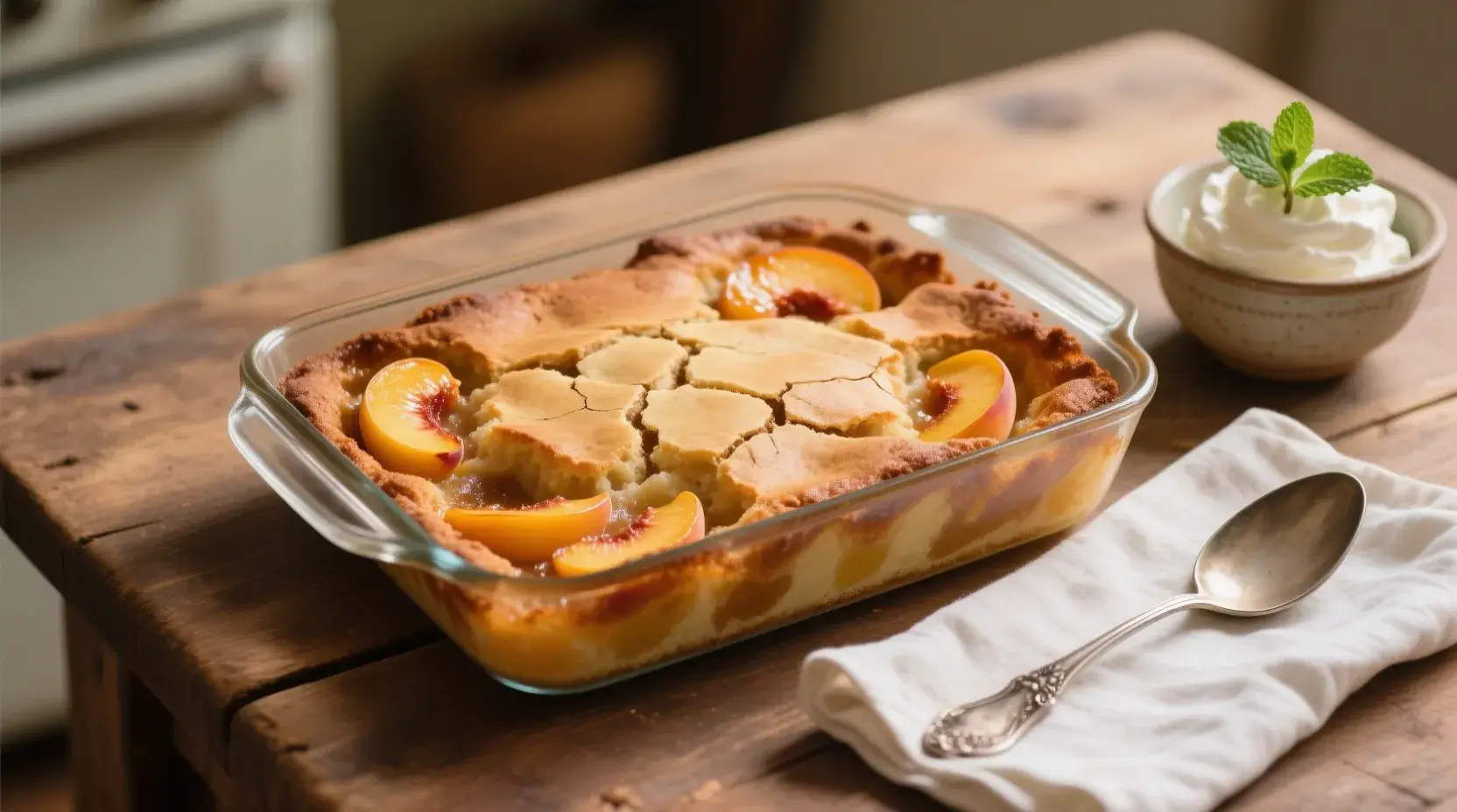 Peach Bliss Dump Cake – Easy & Delicious Dessert