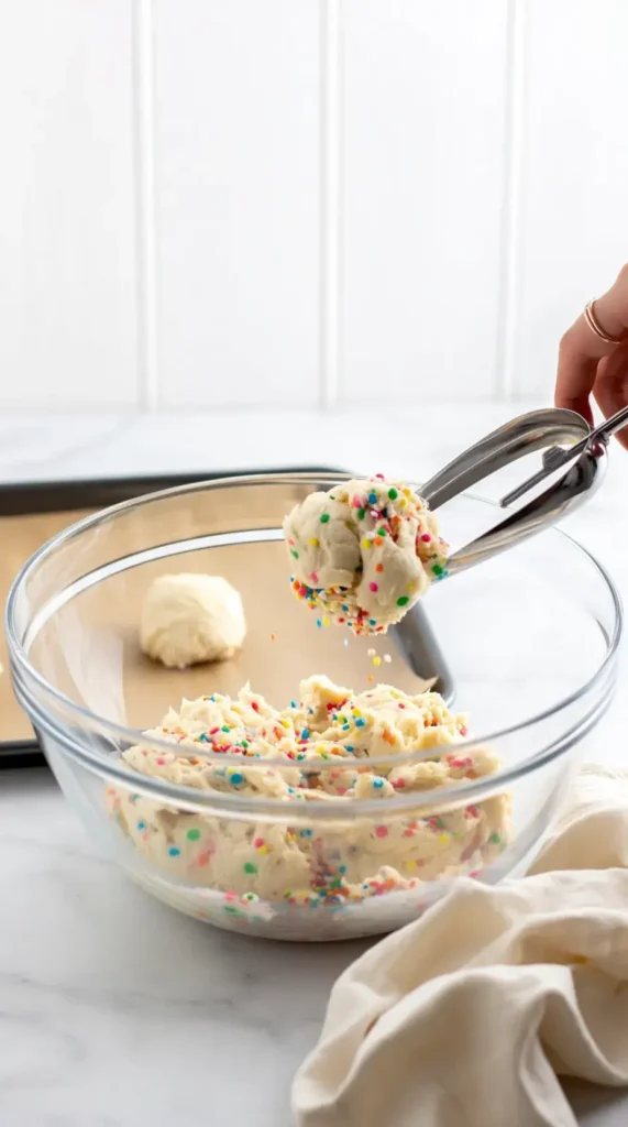 Step-by-Step Instructions to Make Funfetti Snowball Cookies