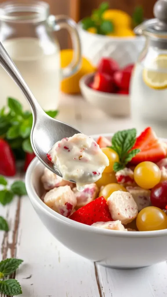 What is Creamy Cheesecake Delight Fruit Salad