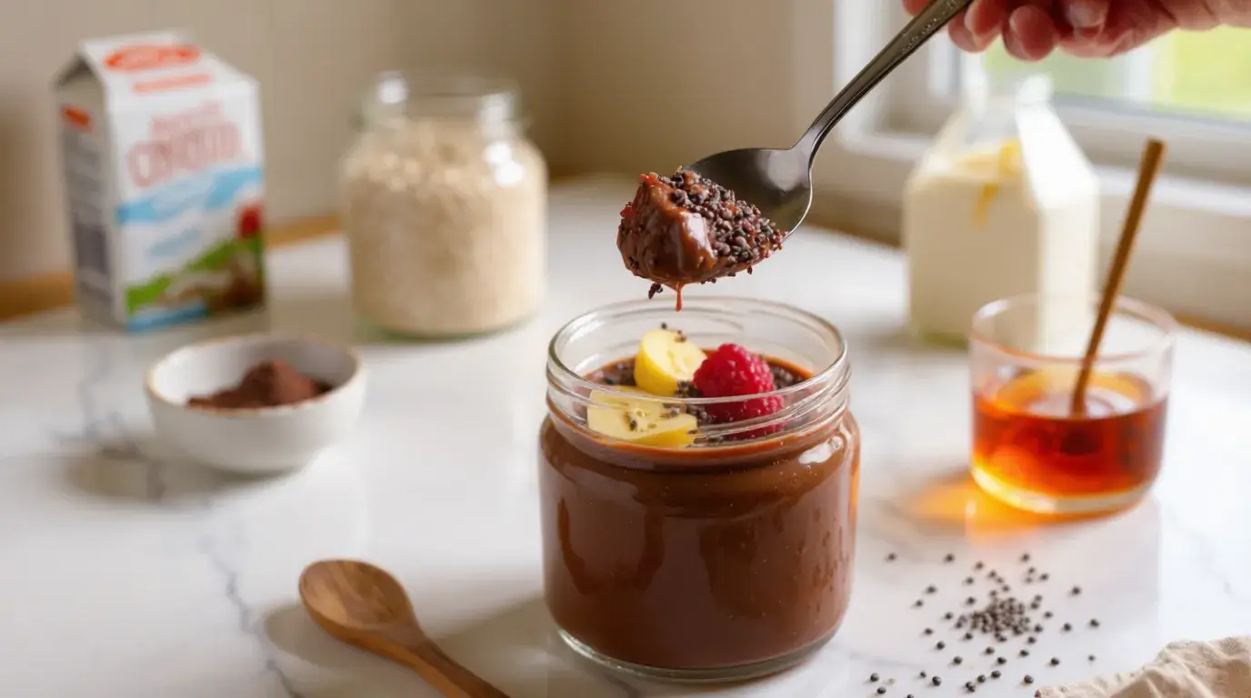 Easy High Protein Chocolate Chia Pudding Recipe
