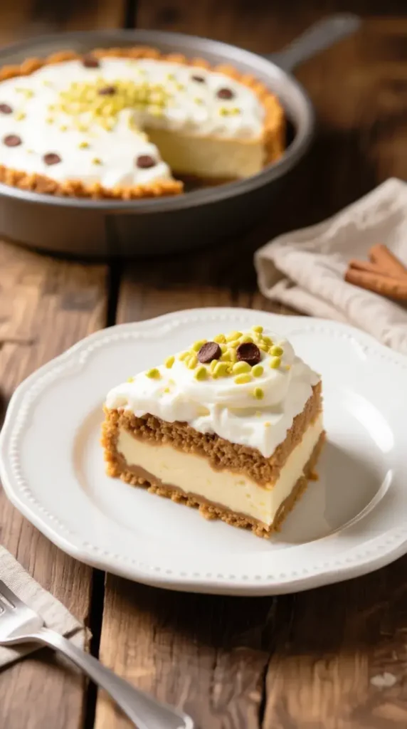 Serving Your Cannoli Poke Cake